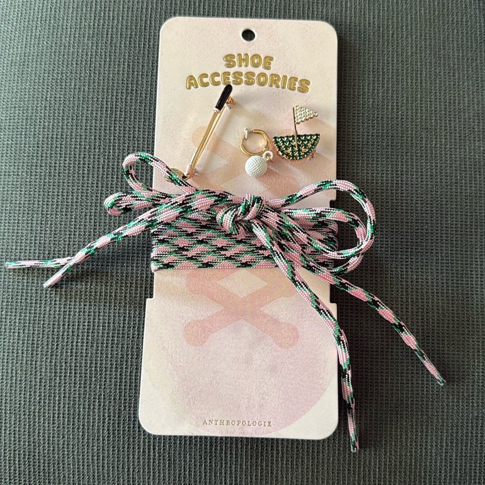 Anthropologie Golf Tennis Shoe Strings and Charms!